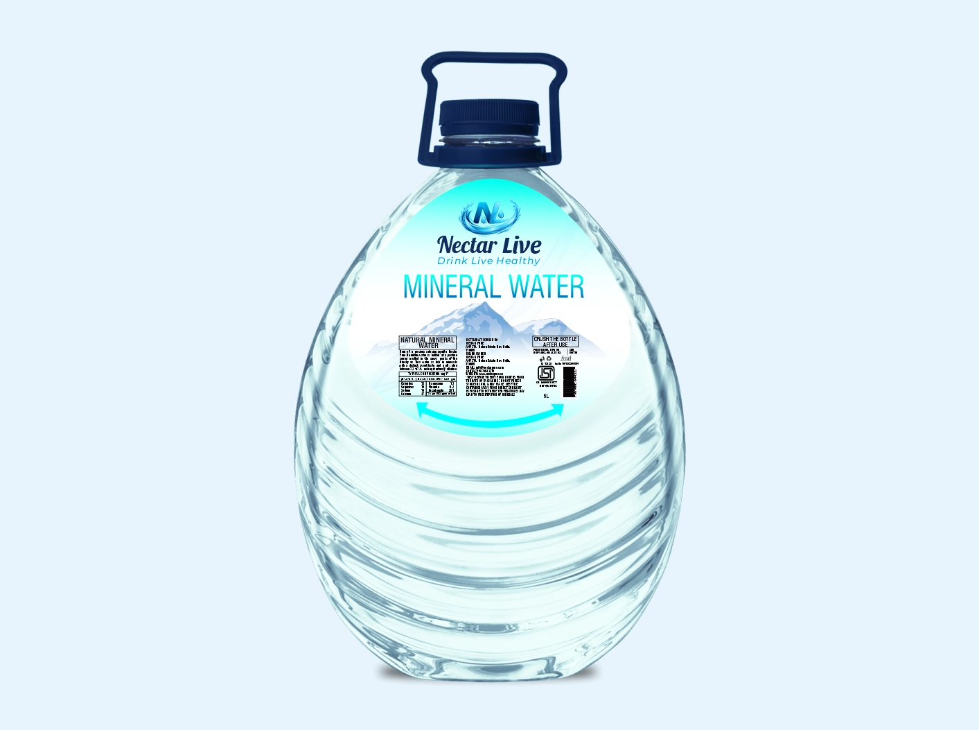 Nectar Live 5 Liter Drinking Water Can